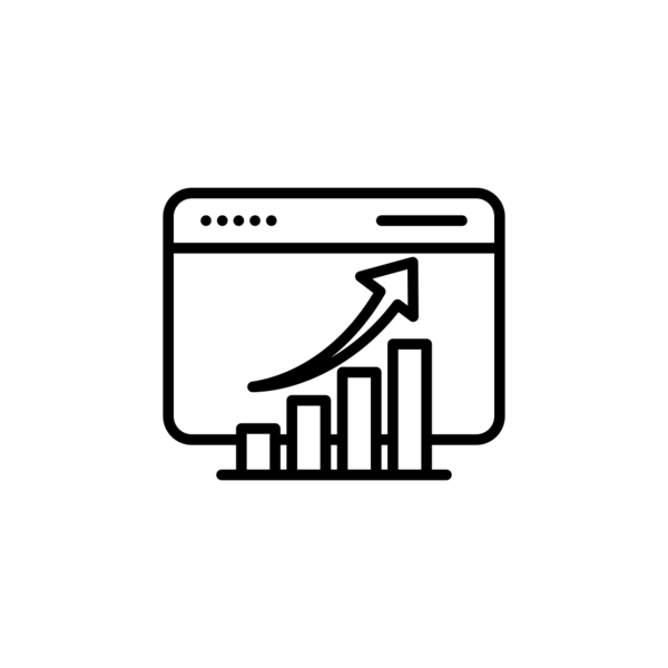 MTS Austria © Flaticon.com Browser window with rising bar chart and upward arrow