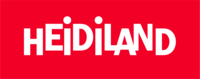 Heidiland text in white on red background